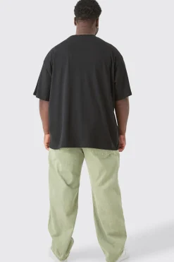 Plus Pour Homme Tiger Graphic Oversized T-shirt | BoohooMAN UK