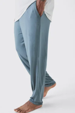 Plus Premium Modal Mix Relaxed Fit Lounge Bottoms | BoohooMAN UK