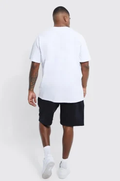 Plus Regular Fit Jersey Short | BoohooMAN UK