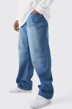 Plus Relaxed Rigid Jean | BoohooMAN UK