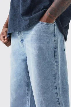 Plus Relaxed Rigid Jean | BoohooMAN UK