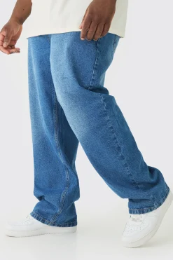 Plus Relaxed Rigid Jean | BoohooMAN UK