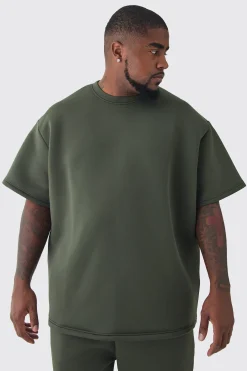 Plus Scuba Oversized T-shirt | BoohooMAN UK