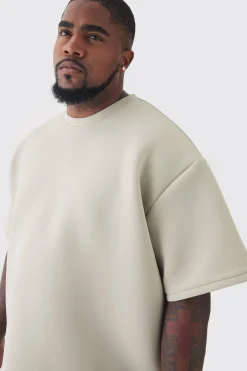 Plus Scuba Oversized T-shirt | BoohooMAN UK