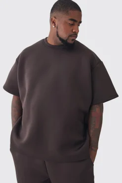 Plus Scuba Oversized T-shirt | BoohooMAN UK
