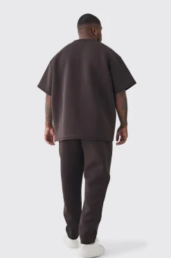 Plus Scuba Oversized T-shirt | BoohooMAN UK