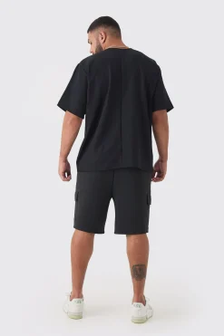 Plus Scuba Relaxed Cargo Shorts | BoohooMAN UK