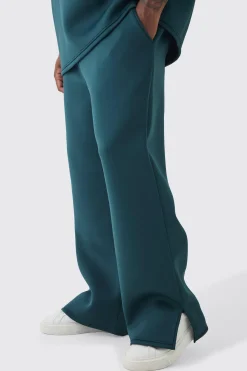 Plus Scuba Split Hem Joggers | BoohooMAN UK