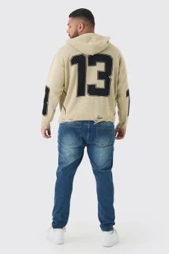 Plus Skinny Jeans With All Over Rips | BoohooMAN UK