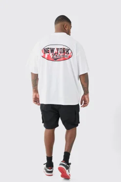 Plus Skinny Stretch Cargo Denim Shorts In Black | BoohooMAN UK