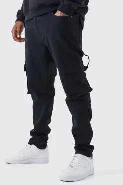 Plus Skinny Stretch Carpenter Cargo Jean | BoohooMAN UK