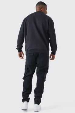 Plus Skinny Stretch Carpenter Cargo Jean | BoohooMAN UK
