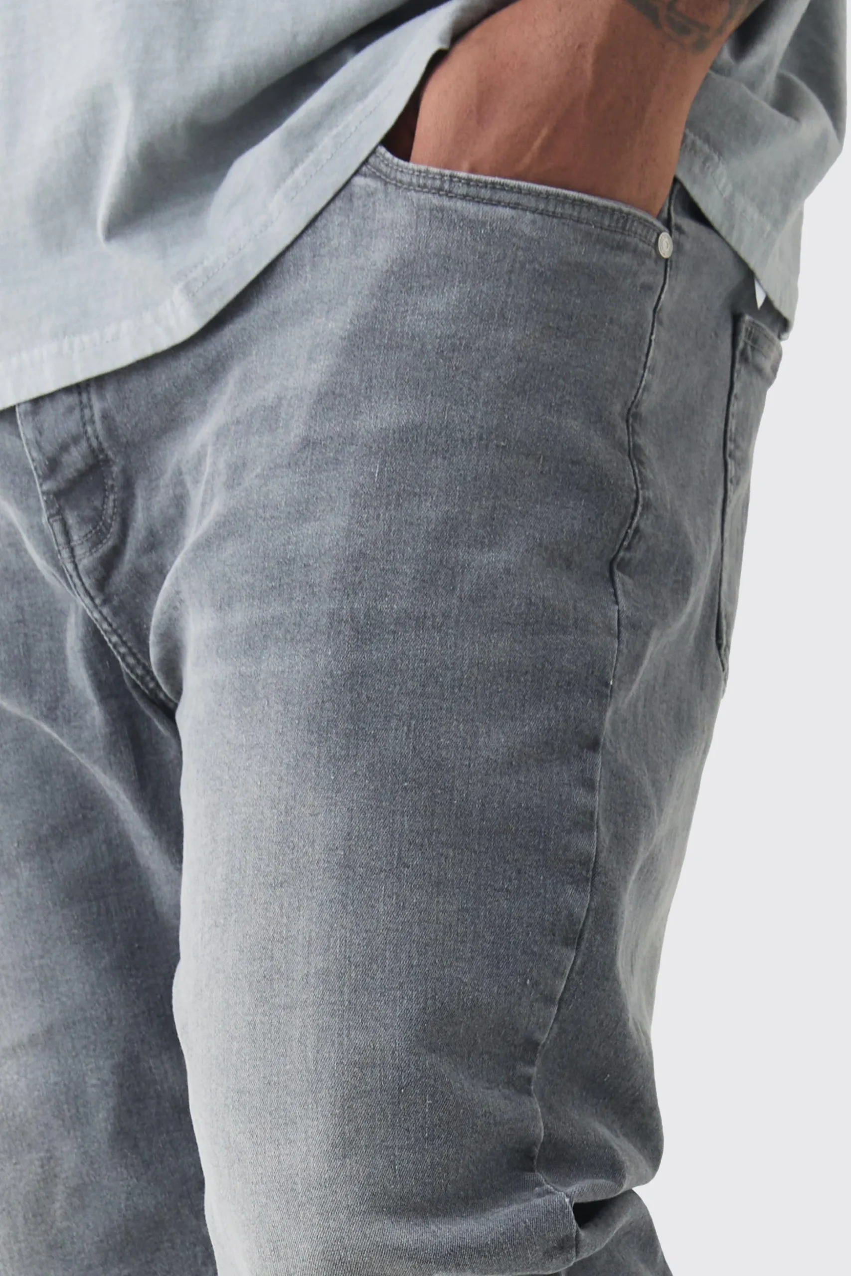 Plus Skinny Stretch Jean | BoohooMAN UK