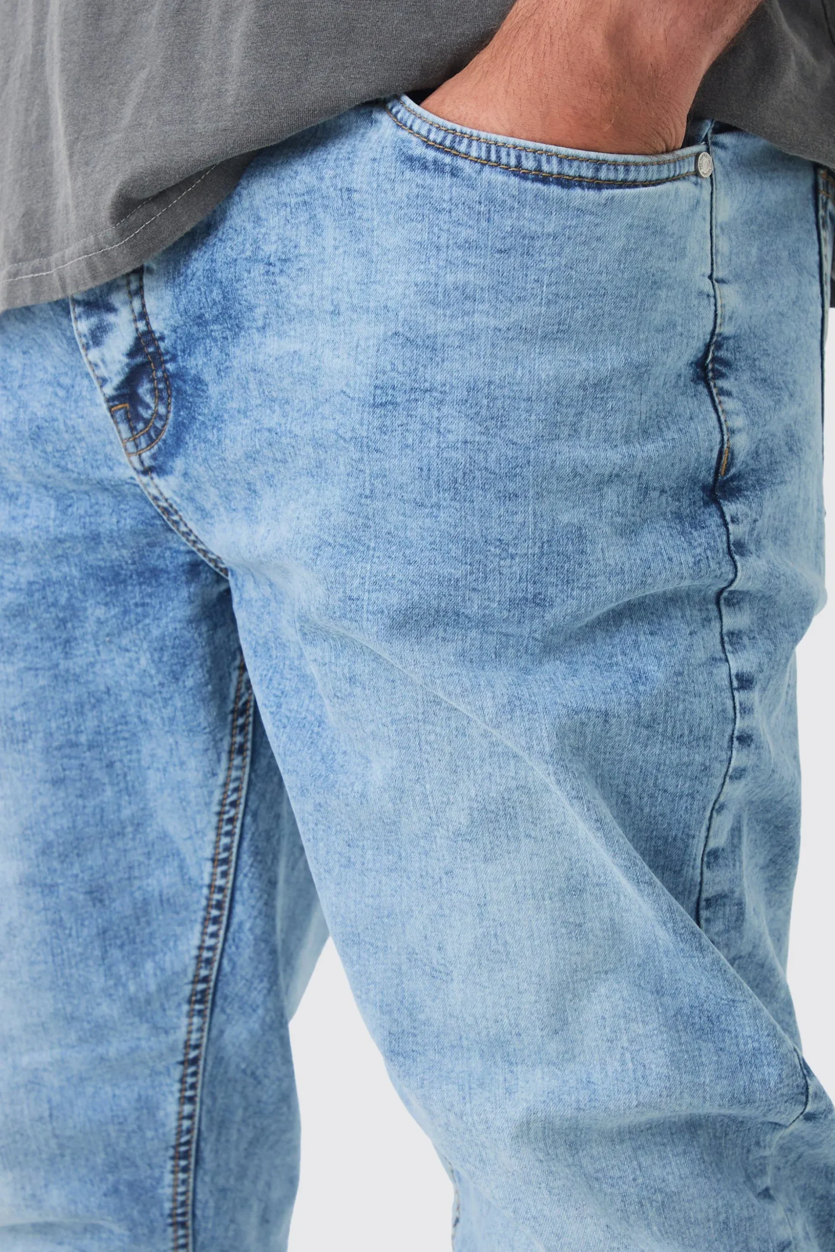 Plus Skinny Stretch Jean | BoohooMAN UK