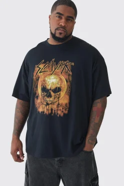 Plus Slayer License T-shirt | BoohooMAN UK