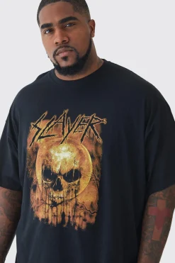 Plus Slayer License T-shirt | BoohooMAN UK