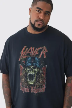 Plus Slayer License T-shirt | BoohooMAN UK