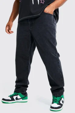 Plus Slim Fit Rigid Denim Jean | BoohooMAN UK
