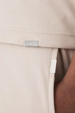 Plus Slim Interlock Pintuck Short | BoohooMAN UK