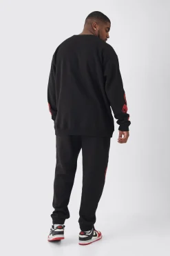 Plus Snake Official Sweat Tracksuit | BoohooMAN UK