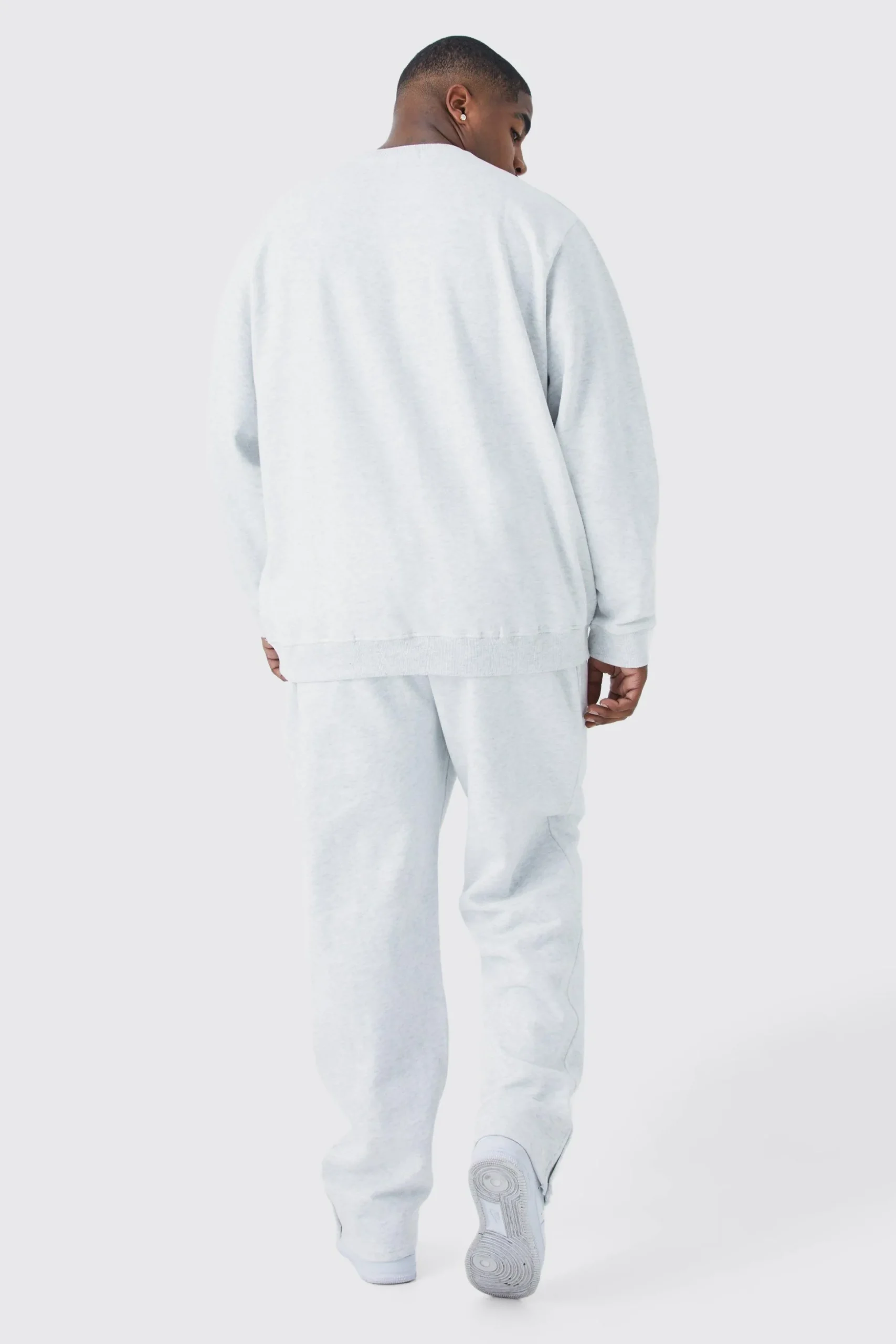 Plus Split Hem Jogger | BoohooMAN UK