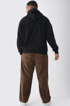 Plus Sports Club Varsity Oversized Hoodie | BoohooMAN UK
