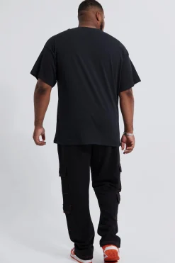 Plus Stranger Things Hellfire License T-shirt | BoohooMAN UK