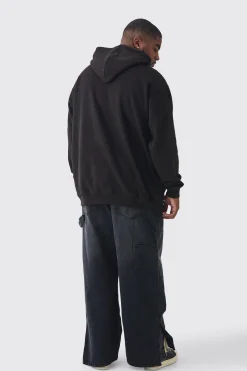 Plus Studio Homme Oversized Hoodie | BoohooMAN UK