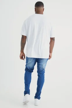 Plus Super Skinny Stretch Jean | BoohooMAN UK