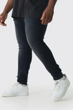 Plus Super Skinny Stretch Jean | BoohooMAN UK