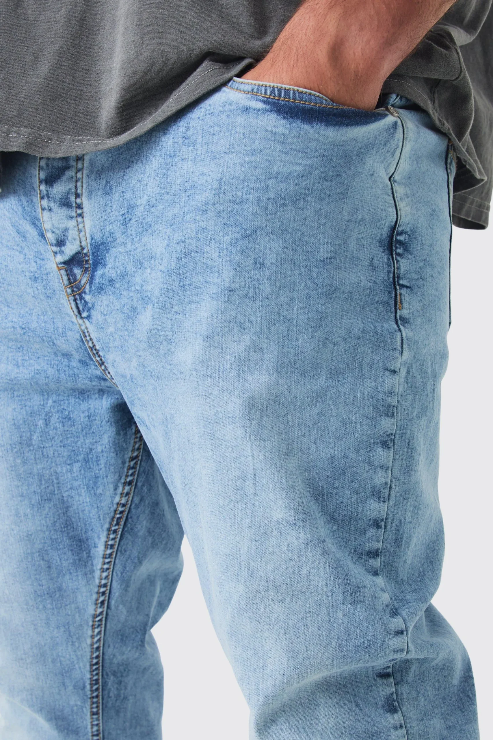 Plus Super Skinny Stretch Jean | BoohooMAN UK
