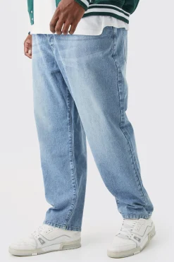 Plus Tapered Rigid Jean | BoohooMAN UK