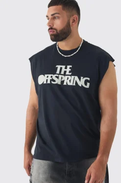 Plus The Offspring License Print Tank | BoohooMAN UK