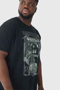 Plus Transformers License Print T-shirt | BoohooMAN UK