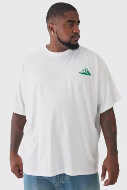 Plus Travel Back Print Graphic T-Shirt | BoohooMAN UK