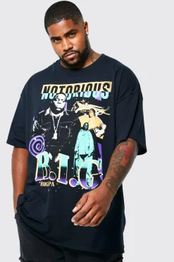 Plus Vintage Notorious License T-shirt | BoohooMAN UK