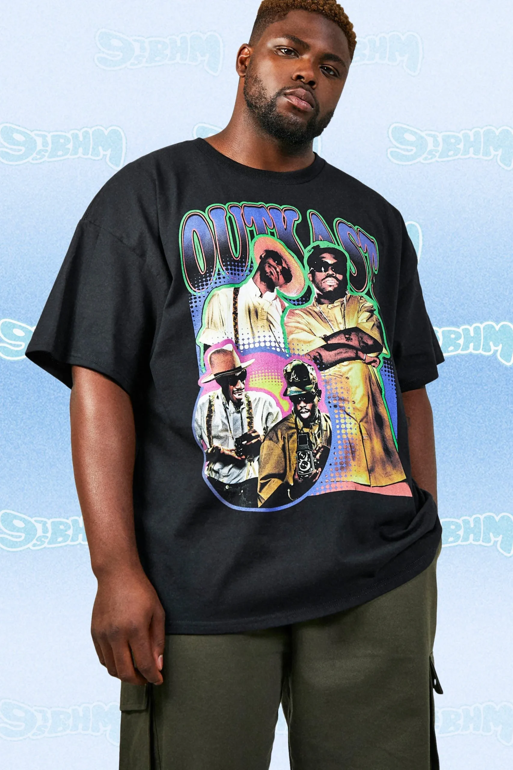 Plus Vintage Outkast License T-shirt | BoohooMAN UK