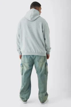 Plus Western Varsity Oversized Hoodie | BoohooMAN UK
