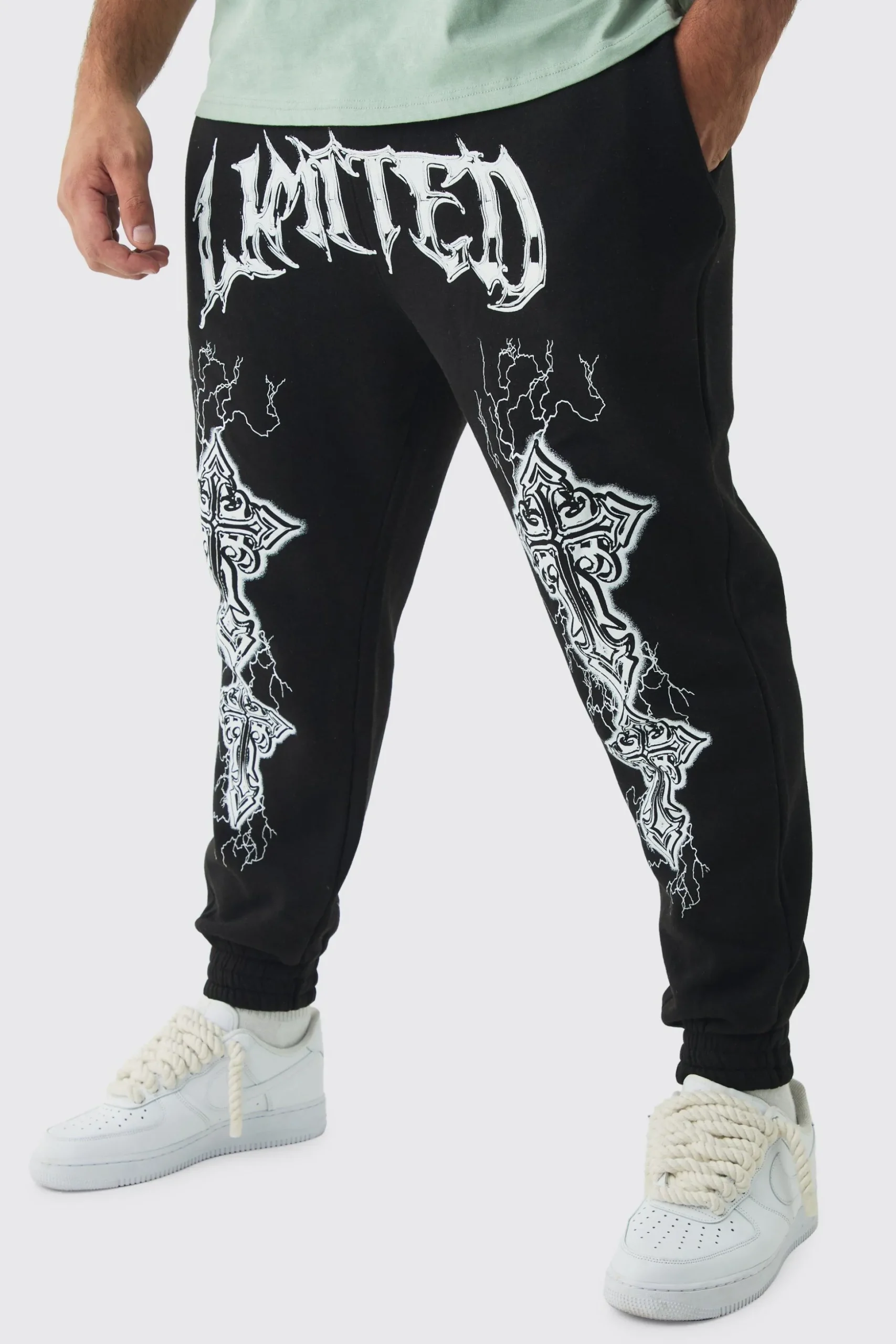Plus Worldwide Cross Jogger | BoohooMAN UK