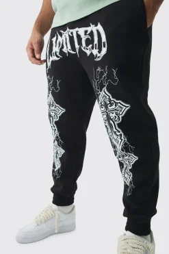 Plus Worldwide Cross Jogger | BoohooMAN UK