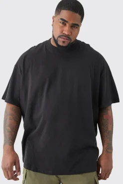 Plus Worldwide Eagle T-shirt In Black | BoohooMAN UK