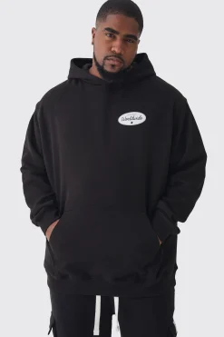 Plus Worldwide Western Oversized Hoodie | BoohooMAN UK