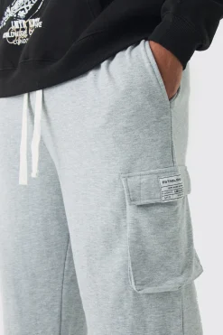 Plus Woven Tab Relaxed Fit Cargo Joggers | BoohooMAN UK