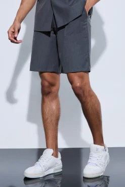 Pocket Detail Tailored Shorts | BoohooMAN UK