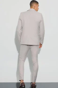 Pocket Square Single Breasted Tailored Jacket | BoohooMAN UK