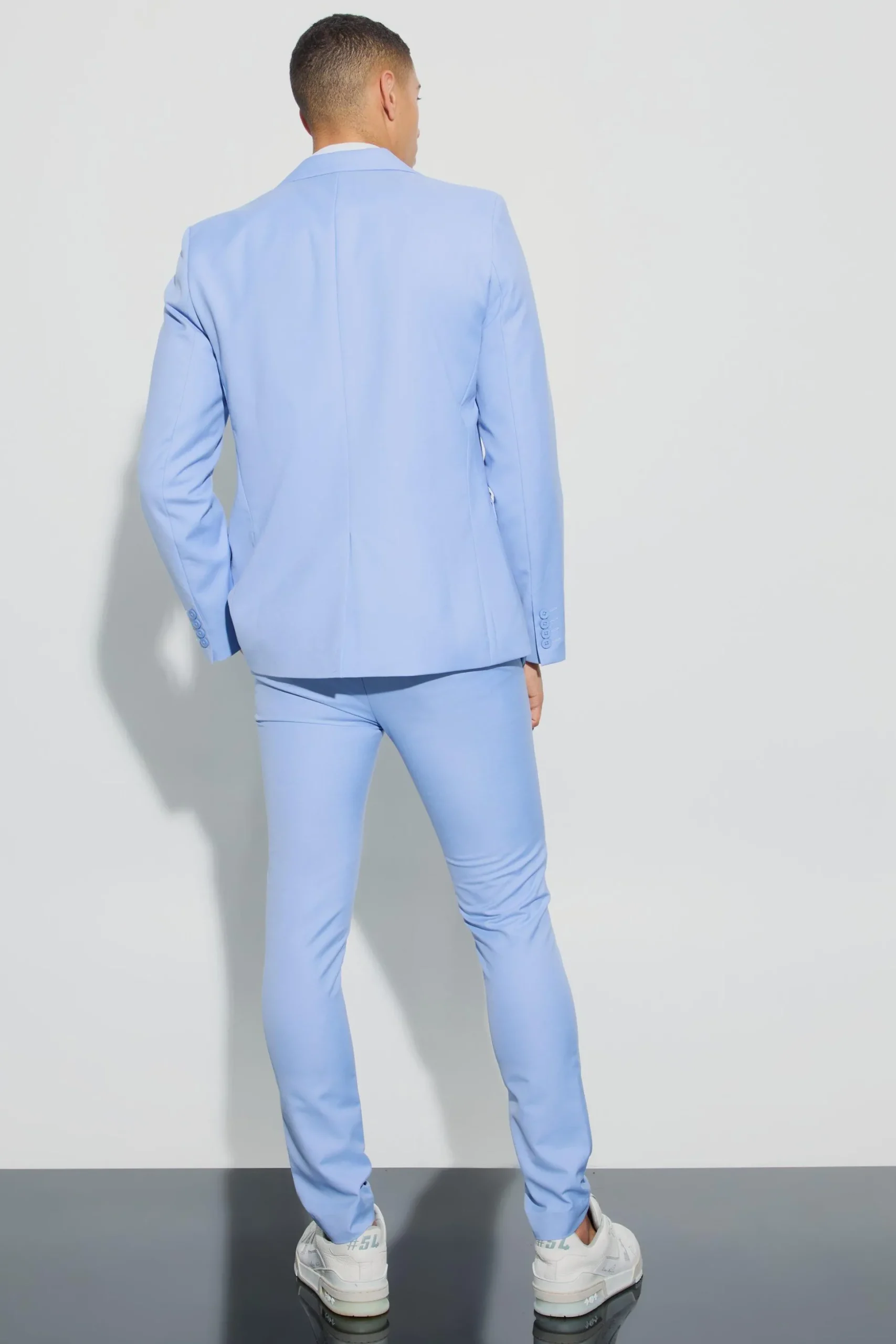 Pocket Square Single Breasted Tailored Jacket | BoohooMAN UK