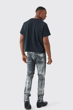 Premium Oversized Cropped Baby Washed & Printed T-shirt | BoohooMAN UK