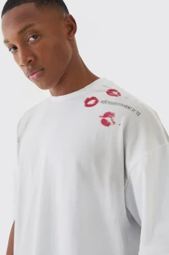 Premium Oversized T-shirt Washed & Printed T-shirt | BoohooMAN UK