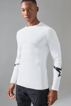 P-Star Active Muscle Fit Base Layer Star Print T-shirt | BoohooMAN UK