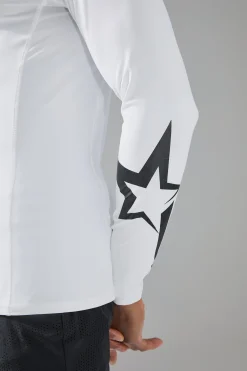P-Star Active Muscle Fit Base Layer Star Print T-shirt | BoohooMAN UK